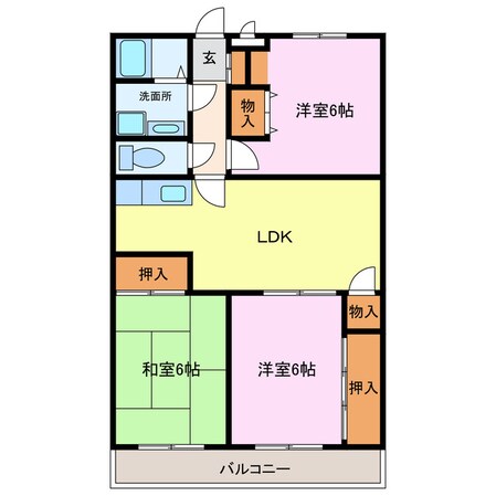 Ｐｒｉｍｅ北進の物件間取画像